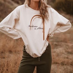 KINND Project Kindness is Golden Slouchy Pullover